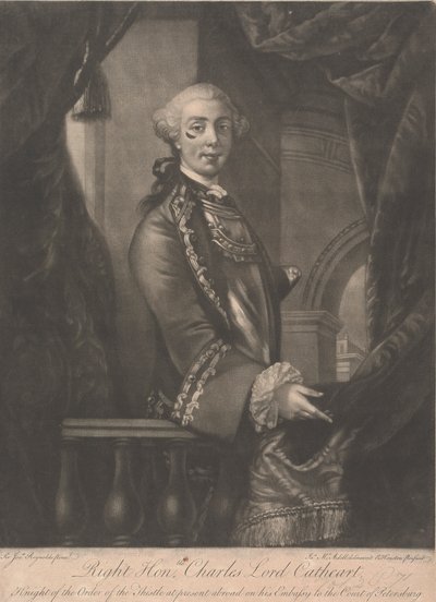 Korgeneral Charles Schaw Cathart, 9. Earl Cathcart by James McArdell