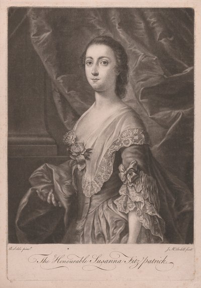 Saygıdeğer Susanna Fitzpatrick by James McArdell