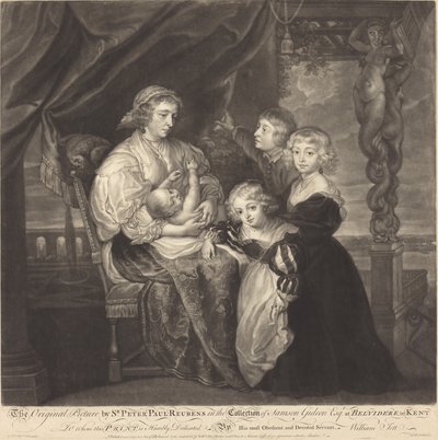 Gerbier Ailesi by James McArdell after Sir Peter Paul Rubens