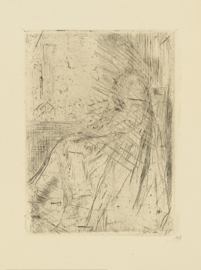 [76] Whistler - Maude, Seated tarafından iptal edilen plaklardan izlenimler. by James Abbott McNeill Whistler