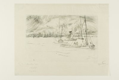 Amsterdam, Tolhuis'ten by James Abbott McNeill Whistler