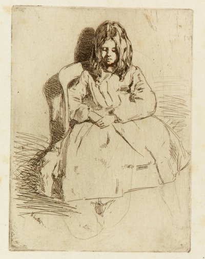 Annie, Oturan by James Abbott McNeill Whistler