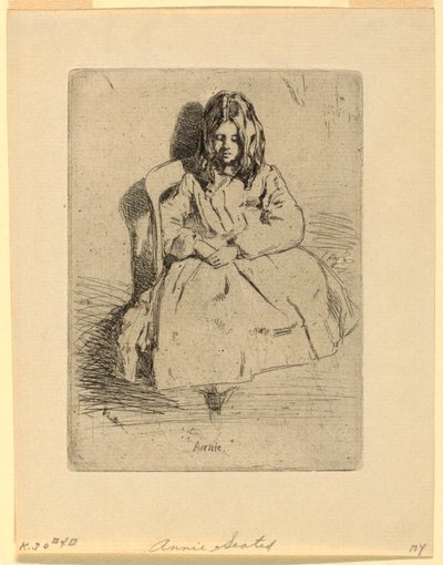 Annie, Oturan by James Abbott McNeill Whistler