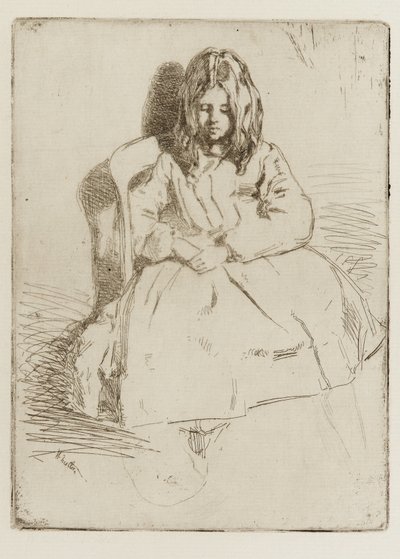 Annie, Oturan by James Abbott McNeill Whistler