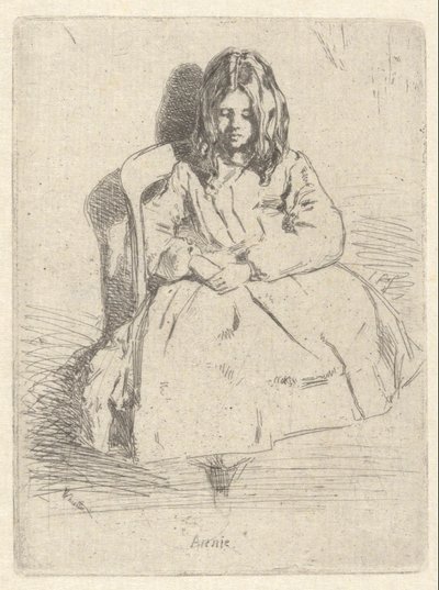 Annie, oturmuş by James Abbott McNeill Whistler
