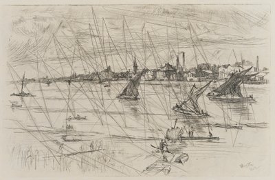 Battersea Erişimi by James Abbott McNeill Whistler