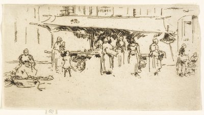 Stand, Pazar Yeri, Loches by James Abbott McNeill Whistler