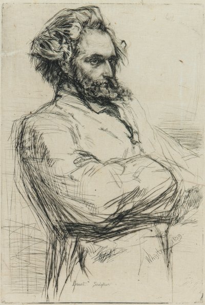 C.L. Drouet, Heykeltıraş by James Abbott McNeill Whistler