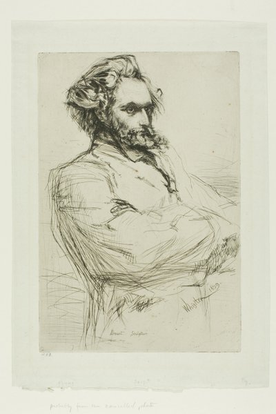C.L. Drouet, Heykeltıraş by James Abbott McNeill Whistler