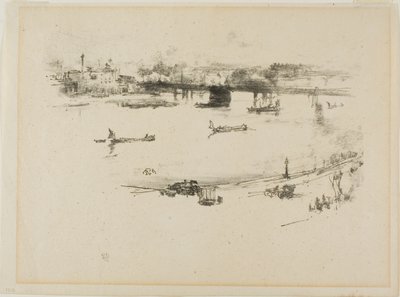 Charing Çapraz Demiryolu Köprüsü by James Abbott McNeill Whistler