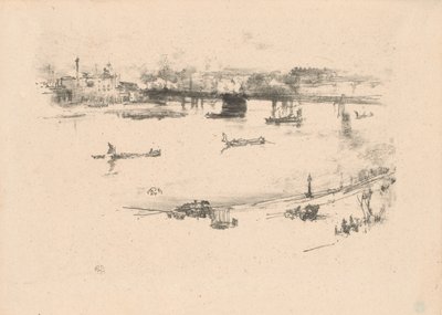 Charing Çapraz Demiryolu Köprüsü by James Abbott McNeill Whistler