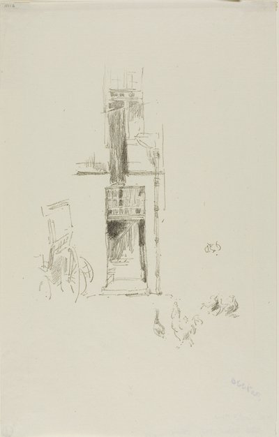 Horozlar ve Tavuklar, Hôtel Colbert by James Abbott McNeill Whistler