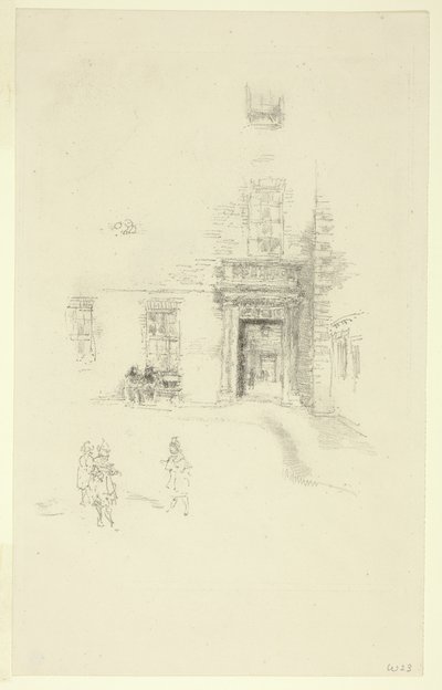 Avlu, Chelsea Hastanesi by James Abbott McNeill Whistler