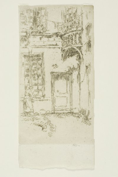 Avlu, Rue P. L. Kurye, Turlar by James Abbott McNeill Whistler