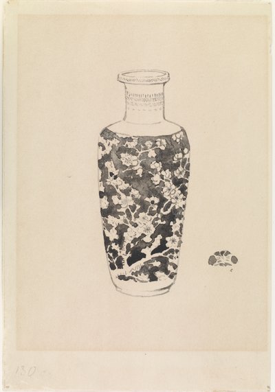 Kalın boyunlu silindirik vazo by James Abbott McNeill Whistler