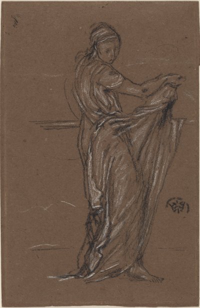Drapeli Kadın Figürü by James Abbott McNeill Whistler