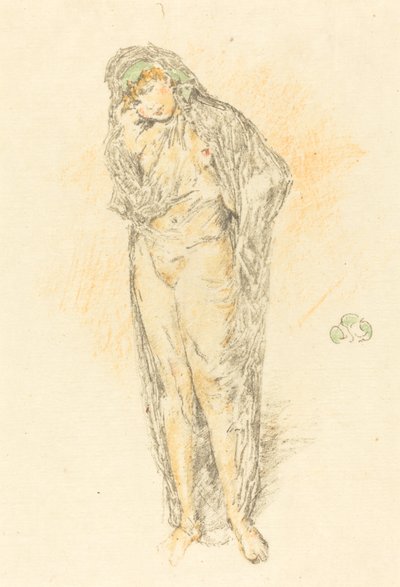 Drapeli Figür, Ayakta by James Abbott McNeill Whistler