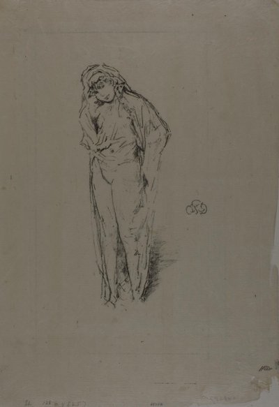Drapeli Figür, Ayakta by James Abbott McNeill Whistler