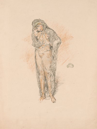 Drapeli Figür, Ayakta by James Abbott McNeill Whistler