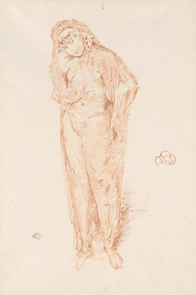 Drapeli Figür, Ayakta by James Abbott McNeill Whistler