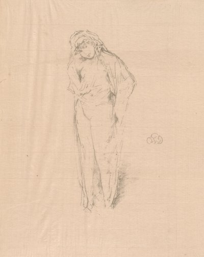 Drapeli Figür, Ayakta by James Abbott McNeill Whistler