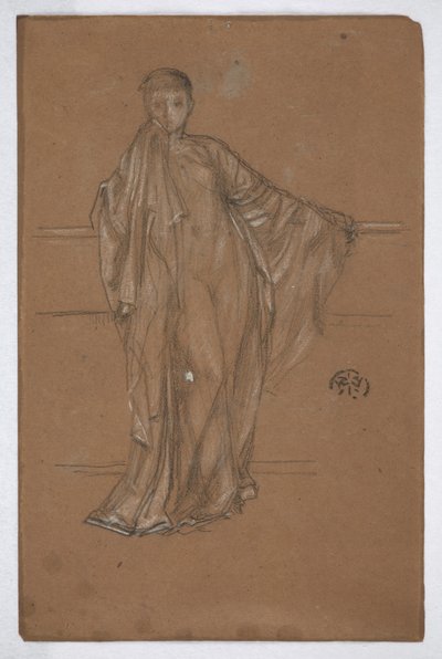Korkulukta Dökümlü Figür by James Abbott McNeill Whistler
