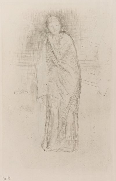 Drapeli Model by James Abbott McNeill Whistler