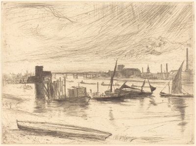 Sabah erken, Battersea by James Abbott McNeill Whistler