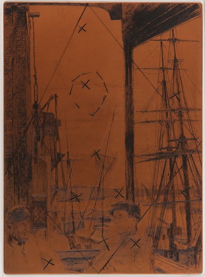 Dağlama plakası: Rotherhithe by James Abbott McNeill Whistler