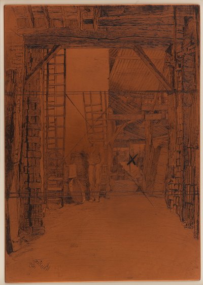 Dağlama plakası: Kireç brülörü by James Abbott McNeill Whistler