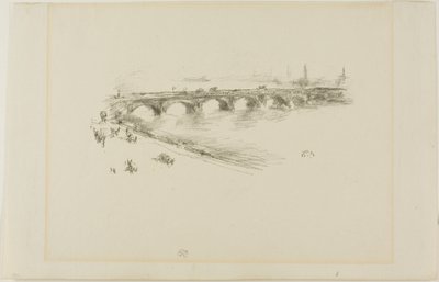 Akşam, Little Waterloo Köprüsü by James Abbott McNeill Whistler