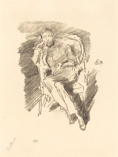 Ateş Işığı: Joseph Pennell, No. 2 by James Abbott McNeill Whistler