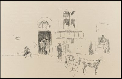 Gaiety Sahne Kapısı by James Abbott McNeill Whistler