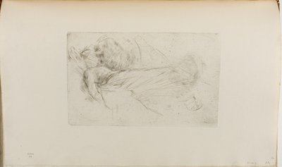 Kız uzanmış by James Abbott McNeill Whistler