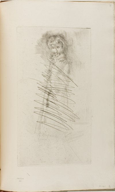 kız ayakta by James Abbott McNeill Whistler