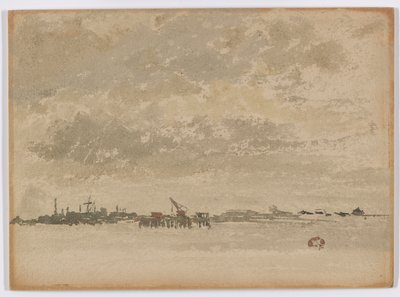 Gri ve Gümüş-Purfleet by James Abbott McNeill Whistler