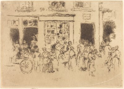 High Street, Brüksel by James Abbott McNeill Whistler