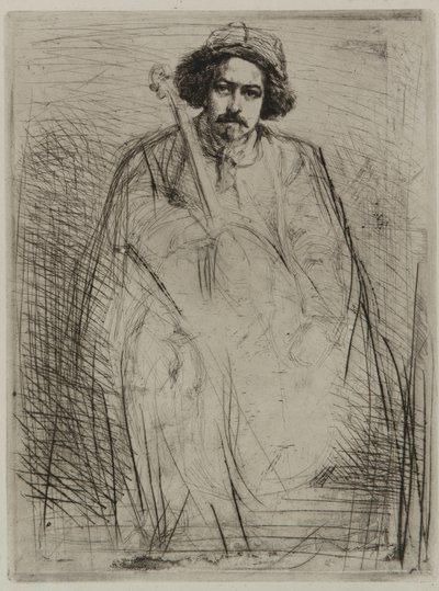J. Becquet, Heykeltıraş by James Abbott McNeill Whistler