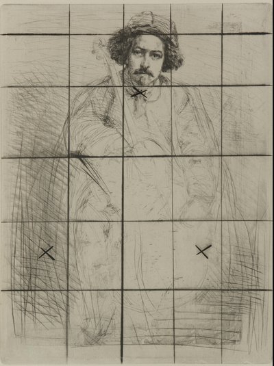 J. Becquet, Heykeltıraş by James Abbott McNeill Whistler