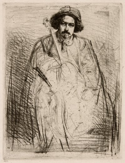 J. Becquet, Heykeltıraş by James Abbott McNeill Whistler