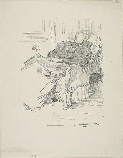 Uyuyan Güzel Bayan by James Abbott McNeill Whistler