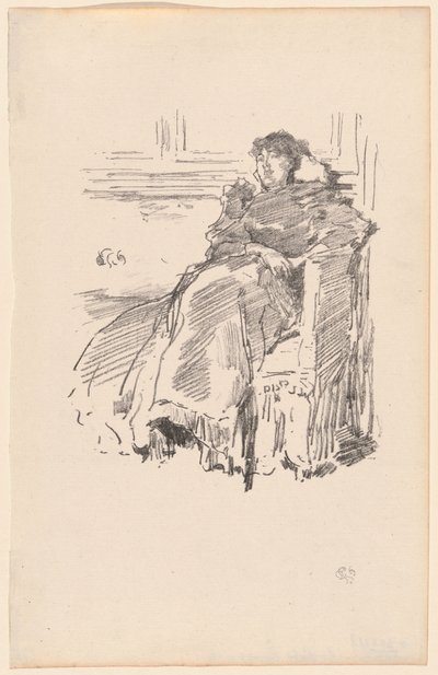 kırmızı elbise by James Abbott McNeill Whistler