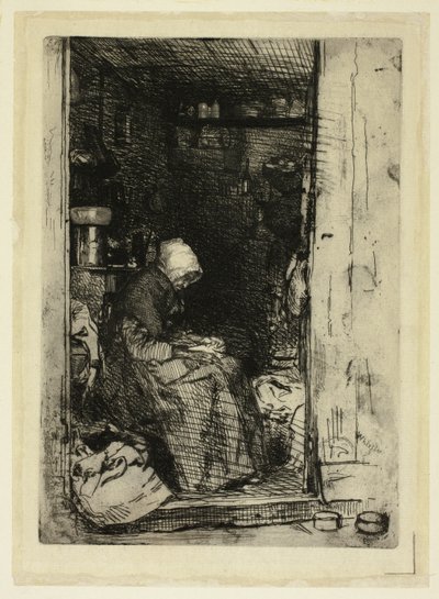 La Vieille aux Loques (Paçavralı Yaşlı Kadın) by James Abbott McNeill Whistler
