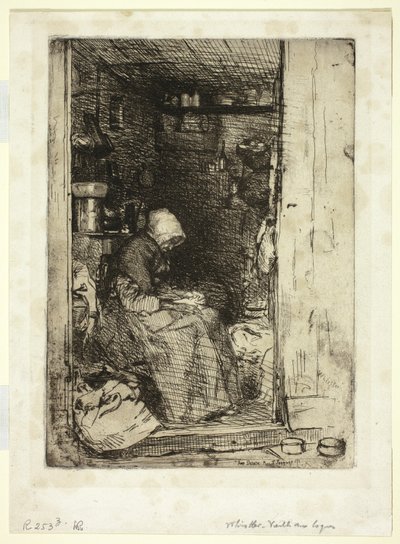 La Vieille aux Loques (Paçavralı Yaşlı Kadın) by James Abbott McNeill Whistler