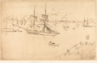 Lagün: Öğlen by James Abbott McNeill Whistler