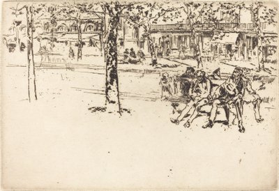 Bulvar Poissonniere by James Abbott McNeill Whistler