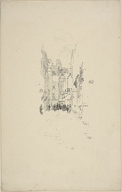 Küçük Mahkeme, Kumaş Fuarı by James Abbott McNeill Whistler