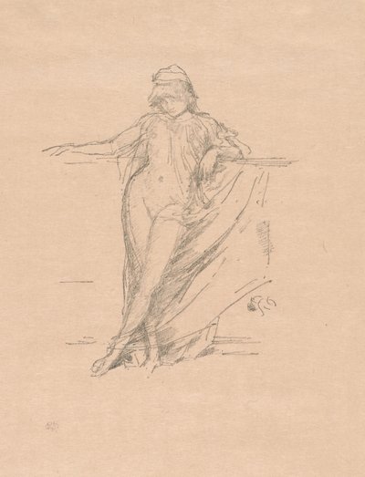 Küçük Draped Figür, Eğilerek by James Abbott McNeill Whistler