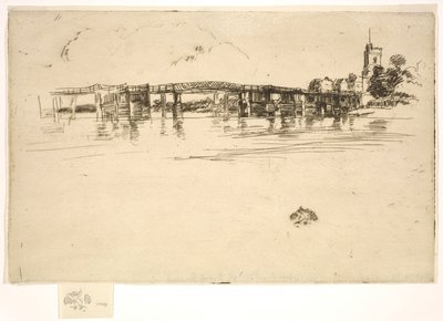 Küçük Putney Köprüsü by James Abbott McNeill Whistler