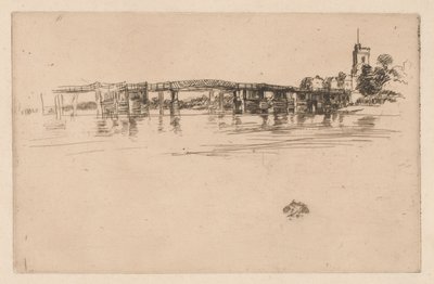 Küçük Putney Köprüsü by James Abbott McNeill Whistler